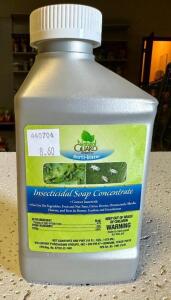 DESCRIPTION: (5) 16 OZ. BOTTLES OF INSECTICIDAL SOAP CONCENTRATE BRAND/MODEL: FERTI-LOME 40704 RETAIL$: $8.60 EACH LOCATION: STOCK ROOM QTY: 5