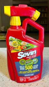 DESCRIPTION: (5) 32 OZ. BOTTLES OF SEVIN INSECT KILLER BRAND/MODEL: GARDEN TECH AAAY080519RT LOCATION: STOCK ROOM QTY: 5