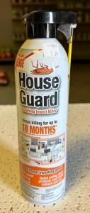 DESCRIPTION: (6) 15 OZ. CANS OF FOAMING INSECT KILLER BRAND/MODEL: HOUSE GUARD RETAIL$: $7.90 EACH LOCATION: STOCK ROOM QTY: 6