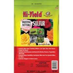 DESCRIPTION: (10) 4 LB. BAGS OF DUSTING WETTABLE SULFUR BRAND/MODEL: HI-YIELD 32188 LOCATION: STOCK ROOM QTY: 10