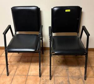 DESCRIPTION: (2) ARMED OFFICE CHAIRS LOCATION: BREAK ROOM QTY: 2