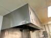 VENTROGAURD 9' X 50" STAINLESS EXHAUST HOOD W/ FIRE SUPPRESSION SYSTEM. - 2