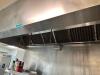 VENTROGAURD 9' X 50" STAINLESS EXHAUST HOOD W/ FIRE SUPPRESSION SYSTEM. - 6