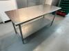 72" X 30" STAINLESS TABLE W/ UNDER SHELF - 3