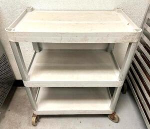 THREE TIER PLASTIC UTILITY CART