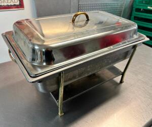 FULL SIZE STAINLESS CHAFFER DISH.