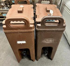 (2) INSULATED BEVERAGE DISPENSERS