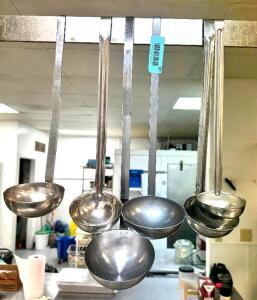 (6) ASSORTED STAINLESS LADLES