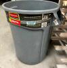 (2) RUBBERMAID 44 GALLON BRUTE TRASH CANS