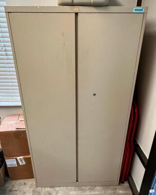 36" TWO DOOR METAL STORAGE CABINET