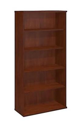 DESCRIPTION: (1) BOOKCASE BRAND/MODEL: BUSH BUSINESS FURNITURE INFORMATION: CHERRY WOOD RETAIL$: $249.99 EA SIZE: 36"W X 12"D X 72"H, 5 SHELF QTY: 1