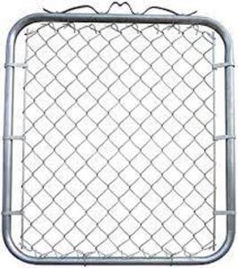 DESCRIPTION: (1) CHAIN LINK GARDEN WALKING FENCE GATE BRAND/MODEL: MTB INFORMATION: GALVANIZED, MUST COME INSPECT, SOME DAMAGE ON GATE RETAIL$: $119.9