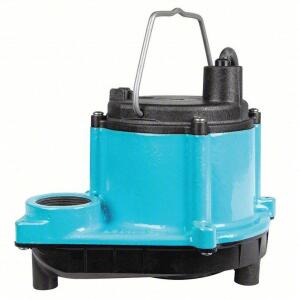 DESCRIPTION: (1) SUBMERSIBLE SUMP PUMP BRAND/MODEL: LITTLE GIANT #3P640 INFORMATION: BLUE RETAIL$: $217.78 EA SIZE: 1/3, NO SWITCH INCLUDED, 29 GPM FL