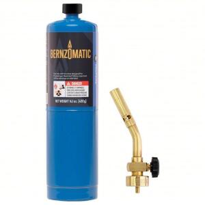 DESCRIPTION: (1) HAND TORCH WITH CYLINDER BRAND/MODEL: BERNZOMATIC #33V973 INFORMATION: BLUE RETAIL$: $43.38 EA SIZE: PENCIL, EXTERNAL LIGHTER, ADJ FL