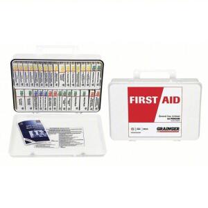 DESCRIPTION: (2) FIRST AID KITS BRAND/MODEL: PRODUCT NUMBER #39N818 INFORMATION: WHITE RETAIL$: $103.26 EA SIZE: 40 PEOPLE SERVED QTY: 2