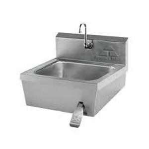 DESCRIPTION: (1) HANDS FREE HAND WASHING SINK WITH KNEE VALVE BRAND/MODEL: ADVANCE TABCO #7-PS-30 INFORMATION: STAINLESS STEEL RETAIL$: $10435.45 EA S