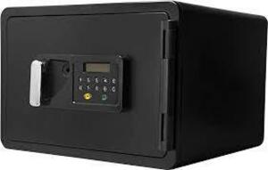 DESCRIPTION: (1) FIREPROOF DIGITAL KEYPAD SAFE BRAND/MODEL: BARSKA #AX11902 INFORMATION: BLACK RETAIL$: $301.99 EA QTY: 1