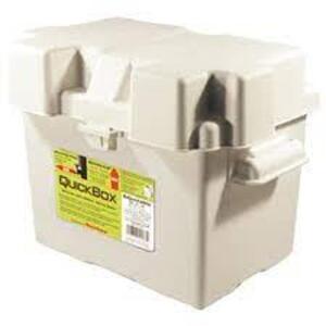 DESCRIPTION: (5) BATTERY BOX BRAND/MODEL: QUICKBOX RETAIL$: $17.31 EA SIZE: 10X7X9 QTY: 5