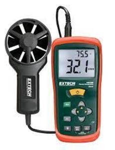 DESCRIPTION: (1) THERMO-ANEMOMETER BRAND/MODEL: EXTECH #AN100 RETAIL$: $177.99 EA QTY: 1