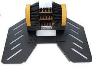 DESCRIPTION: (1) BOOT BRUSH, BOOT CLEANING STATION BRAND/MODEL: SCRUSHER INFORMATION: BLACK RETAIL$: $196.44 EA QTY: 1