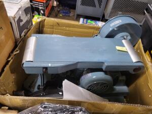 DESCRIPTION: (1) BELT AND DISC SANDING MACHINE BRAND/MODEL: ENCO INFORMATION: MUST COME INSPECT FOR SLIGHT DAMAGE. BIDDING AGREES TO ANY DAMAGES RETAI