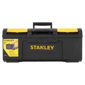 DESCRIPTION: (1) PORTABLE TOOL BOX STORAGE BRAND/MODEL: STANLEY INFORMATION: BLACK WITH YELLOW RETAIL$: $41.15 EA SIZE: 24" QTY: 1