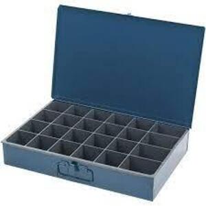 DESCRIPTION: (1) COMPARTMENT SMALL PARTS TRAY BRAND/MODEL: MSC #45647591 INFORMATION: BLUE RETAIL$: $31.43 EA SIZE: 24 COMPARTMENTS QTY: 1