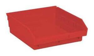 DESCRIPTION: (1) STACKING BIN BRAND/MODEL: QUANTUM STORAGE SOLUTIONS #QSB109RD INFORMATION: RED RETAIL$: $7.69 EA QTY: 1