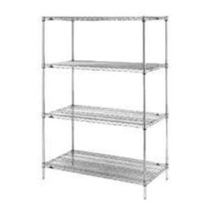 DESCRIPTION: (4) WIRE SHELF BRAND/MODEL: METRO #1848NC INFORMATION: CHROME RETAIL$: $332.88 EA SIZE: 48" X 48" QTY: 4