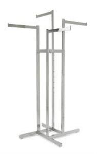 DESCRIPTION: (1) DISPLAY RACK BRAND/MODEL: ECONOCO INFORMATION: CHROME RETAIL$: $239.43 EA SIZE: 4 ARM, MUST COME INSPECT FOR ACCURACY QTY: 1