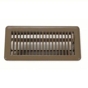 DESCRIPTION: (5) FLOOR REGISTER BRAND/MODEL: #4JRR4 INFORMATION: BROWN RETAIL$: $4.11 EA SIZE: 4X10 QTY: 5