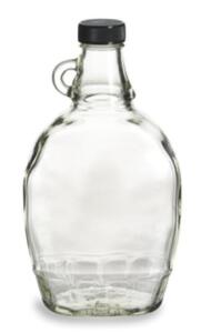 DESCRIPTION: (10) GLASS SYRUP BOTTLE WITH BLACK CAP BRAND/MODEL: SYR12 RETAIL$: $12.00 EA SIZE: 12OZ QTY: 10