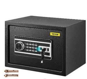 DESCRIPTION: (1) SECURITY SAFE BRAND/MODEL: VEVOR BRAND INFORMATION: BLACK RETAIL$: $89.88 EA SIZE: 0.8 CU FT QTY: 1