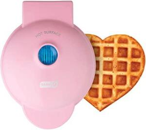 DESCRIPTION: (1) WAFFLE MAKER BRAND/MODEL: MYMINI INFORMATION: PINK RETAIL$: $22.27 EA SIZE: 5" QTY: 1