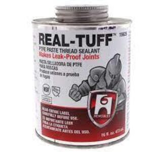 DESCRIPTION: (4) CANS OF PTFE PASTE THREAD SEA;AMT BRAND/MODEL: REAL-TUFF RETAIL$: $26.94 EA SIZE: 16 OZ QTY: 4