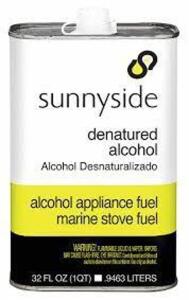 DESCRIPTION: (1) DENATURED ALCOHOL BRAND/MODEL: SUNNYSIDE #20K853 RETAIL$: $122.00 EA SIZE: 1 GALLON QTY: 1