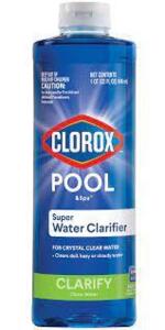 DESCRIPTION: (3) POOL AND SPA WATER CLARIFIER BRAND/MODEL: CLOROX RETAIL$: $14.98 EA SIZE: 32 OZ QTY: 3