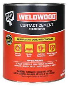 DESCRIPTION: (4) CONTACT CEMENT BRAND/MODEL: WELDWOOD #25312 RETAIL$: $23.01 EA SIZE: 32 FL OZ QTY: 4