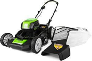 DESCRIPTION: (1) PUSH LAWN MOWER BRAND/MODEL: GREENWORKS PRO INFORMATION: TOOL ONLY, 80V, EQUIVALENT TO 160CC GAS ENGINE RETAIL$: $500.18 SIZE: 21" QT