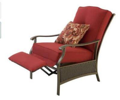 DESCRIPTION: (1) OUTDOOR RECLINER BRAND/MODEL: BETTER HOMES & GARDENS INFORMATION: RED RETAIL$: $279 QTY: 1