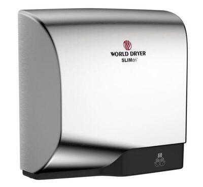 L-971A SLIMDRI BRUSHED CHROME ALUMINUM SURFACE-MOUNTED ADA HAND DRYER