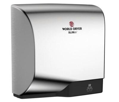 L-971A SLIMDRI BRUSHED CHROME ALUMINUM SURFACE-MOUNTED ADA HAND DRYER