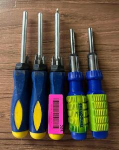 (5) - PC. RACHETING SCREWDRIVER SET