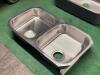 33" X 18.5" DOUBLE WELL STAINLESS KITCHEN SINK - 5