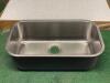 33" X 18.5" SINGLE WELL STAINLESS KITCHEN SINK - 2