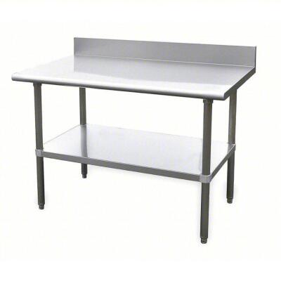 DESCRIPTION: (1) WORK TABLE BRAND/MODEL: PRODUCT NUMBER #4UEJ9 INFORMATION: STAINLESS STEEL RETAIL$: $938.83 EA SIZE: 600 LB LOAD CAPACITY, 48 IN WD,