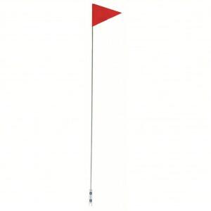 DESCRIPTION: (20) BIKE FLAGS BRAND/MODEL: PRODUCT NUMBER #52WP75 INFORMATION: PINKISH-RED FLAGS RETAIL$: $9.00 PER FLAG SIZE: 1/4 IN X 6 FT FIBERGLASS