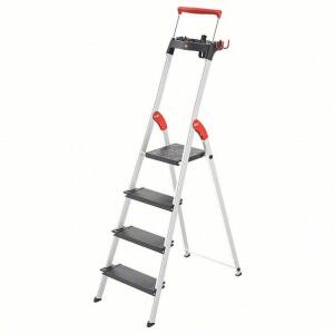 DESCRIPTION: (1) PLATFORM STEPLADDER BRAND/MODEL: HAILO #60TR60 RETAIL$: $252.12 EA SIZE: 5 FT 4 IN LADDER HT, 2 FT 7 IN PLATFORM HT, 330 LB LOAD CAPA