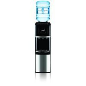 DESCRIPTION: (1) TOP LOADING BOTTLED WATER DISPENSER BRAND/MODEL: PRIMO #900127 INFORMATION: BLACK AND STAINLESS STEEL RETAIL$: $129.00 EA SIZE: 129.0