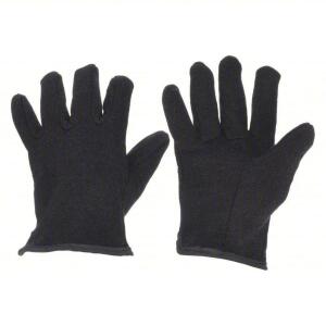 DESCRIPTION: (24) PAIRS OF UNCOATED JERSEY WORK GLOVES BRAND/MODEL: CONDOR #1AD87 INFORMATION: BLACK RETAIL$: $2.61 PER PAIR SIZE: LARGE QTY: 24